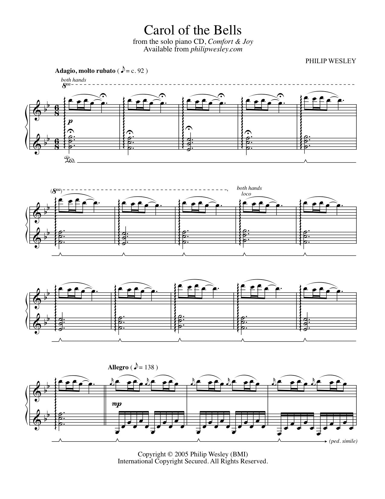 Carol of the Bells - Comfort and Joy - Sheet Music – philipwesley carol-of-the-bells-comfort-and-joy-sheet-music-philipwesley