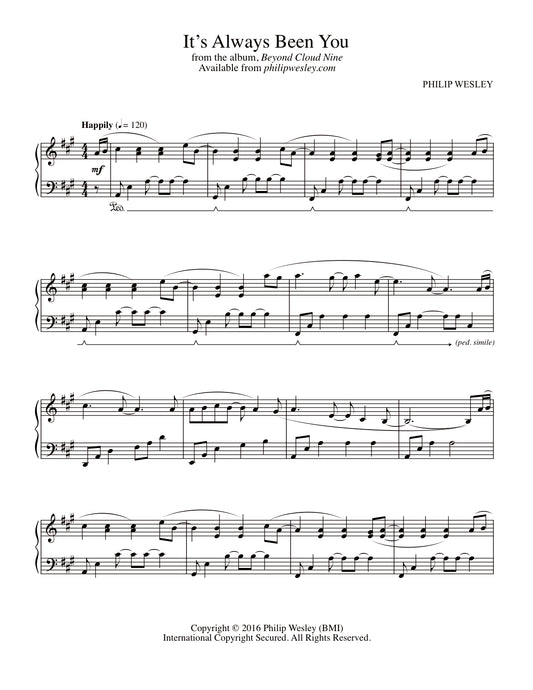 It's Always Been You - Beyond Cloud Nine - Sheet Music