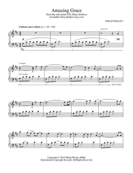 Amazing Grace - Hope Endures - Sheet Music