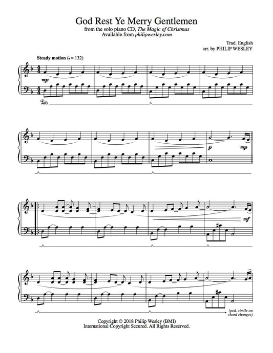 God Rest Ye Merry Gentlemen - The Magic of Christmas - Sheet Music