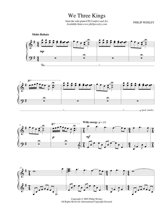 We Three Kings - Comfort and Joy - Sheet Music