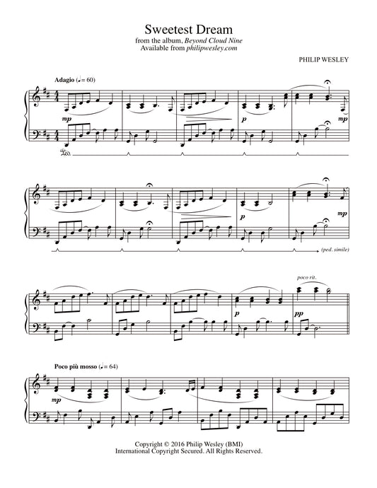 Sweetest Dream - Beyond Cloud Nine - Sheet Music