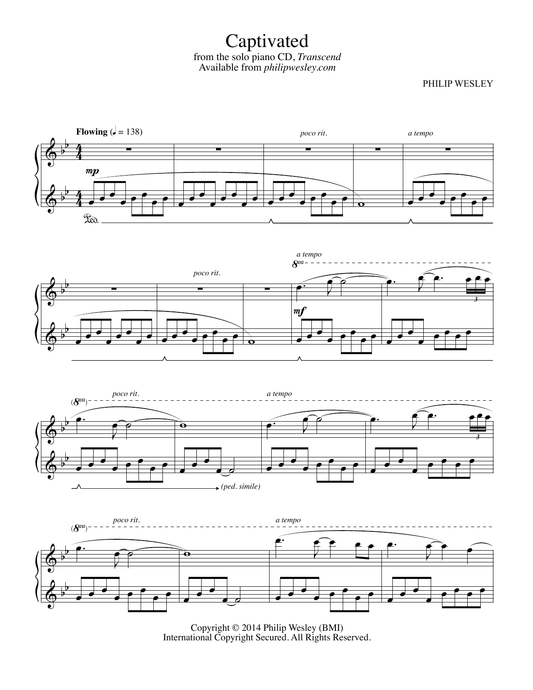 Captivated - Transcend - Sheet Music