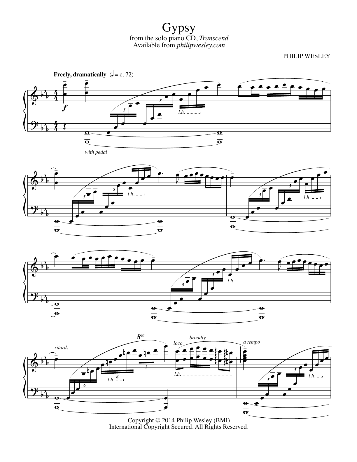 Gypsy - Transcend - Sheet Music