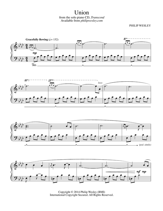 Union - Transcend - Sheet Music