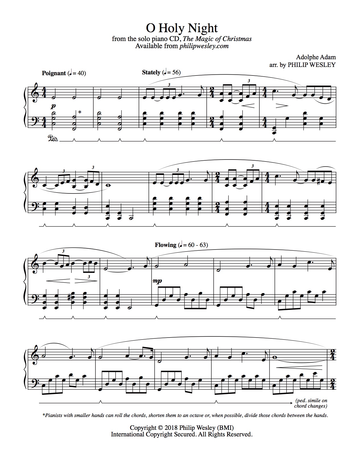 Oh holy night by Various - Piano Solo - Digital Sheet Music